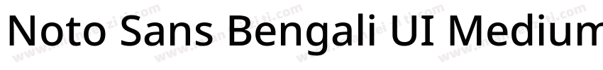Noto Sans Bengali UI Medium字体转换